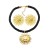 fashion wind Alloy sun pendant necklace earrings set occidental style personality all-Purpose wind woman