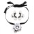 occidental style flowers personality samll exaggerating flowers multicolor necklace earrings set woman