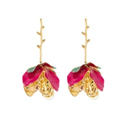 retrovintage color ear stud medium palace wind exaggerating high earrings woma..