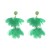 flowers temperament tassel Cloth earrings handmade samll color geometry Round petal Earring occidental style