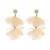 flowers temperament tassel Cloth earrings handmade samll color geometry Round petal Earring occidental style