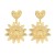 personality trend brief sun flower pendant love earring exaggerating earrings woman samll all-Purpose