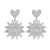 personality trend brief sun flower pendant love earring exaggerating earrings woman samll all-Purpose