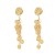  retro wind multilayer geometry Round pendant earrings woman Street Snap style