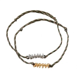 Bohemia color rope Metal pendant necklace fashion occidental style two