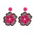  handmade Cloth flowers beads temperament all-Purpose earrings woman