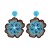  handmade Cloth flowers beads temperament all-Purpose earrings woman