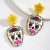  skull earrings  Halloween fashion diamond rose trend skull Earring