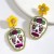  skull earrings  Halloween fashion diamond rose trend skull Earring