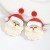  Double layer plates cartoon christmas earrings  fresh lovely woman personality Earring