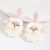  Double layer plates cartoon christmas earrings  fresh lovely woman personality Earring