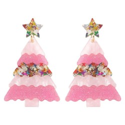 occidental style christmas hollow sweet christmas tree cartoon earrings  perso..