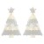 occidental style christmas hollow sweet christmas tree cartoon earrings  personality colorful Five-pointed star 