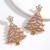 christmas tree hollow fashion earrings  personality Five-pointed star diamond earring