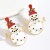 temu christmas lovely fawn  personality  cartoon Santa Claus diamond Pearl fashion earrings