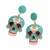 occidental style Halloween beads earrings  creative enamel Alloy skull earring