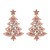  occidental style christmas series fashion christmas tree earrings  colorful diamond hollow Five-pointed star e