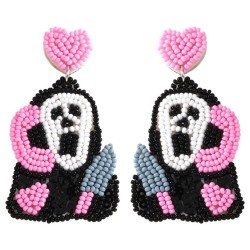 occidental style lovely cartoon Halloween earrings  handmade weave beads earri..