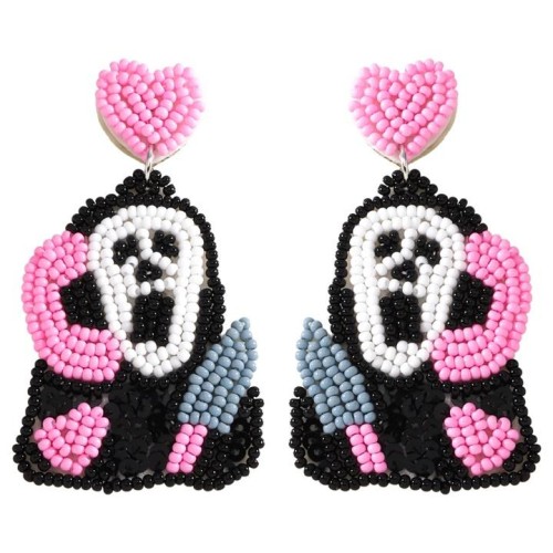 occidental style lovely cartoon Halloween earrings  handmade weave beads earring