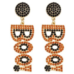 occidental style fashion fully-jewelled Word earrings  Halloween exaggeratingO..