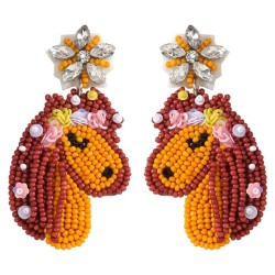  occidental style fresh sweet diamond samll earrings  personality lovely handm..