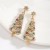 occidental style christmas Five-pointed star diamond earrings  fashion christmas tree high Earring