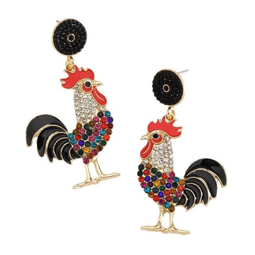 occidental style diamond earrings  fashion beads animal earring