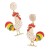 occidental style diamond earrings  fashion beads animal earring