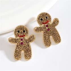  occidental style lovely fully-jewelled ear stud  christmas Halloween Pearl ea..