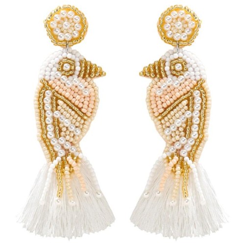 occidental style wind handmade beads samll Modeling earring tassel earring summer day gift