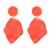  occidental style fashion brief geometry earrings  personality lady all-Purpose three-dimensional pure color resin