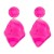  occidental style fashion brief geometry earrings  personality lady all-Purpose three-dimensional pure color resin