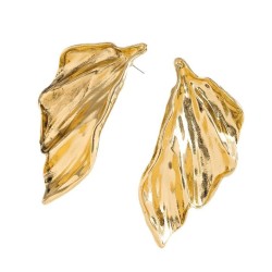 same style occidental style exaggerating three-dimensional leaves earrings  fa..