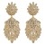 occidental style fashion wind leaves colorful diamond earrings high lady wedding fully-jewelled Earring