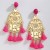 occidental style Bohemian style Alloy pattern geometry tassel long style earrings high tassel Earring