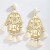 occidental style Bohemian style Alloy pattern geometry tassel long style earrings high tassel Earring
