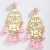 occidental style Bohemian style Alloy pattern geometry tassel long style earrings high tassel Earring