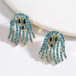 occidental style creative personality earrings Halloween series fully-jewelled..