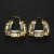 fashion brief bag bag earrings buckle wind Rhinestone earringearrings