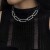 occidental style wind samll Metal bamboo twisted geometry buckle splice necklace brief wind clavicle ch