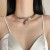 occidental style brief samll wind Metal surface drop opening Collar fashion personality circle necklace