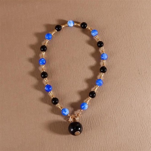 occidental style  temperament fashion beadsnecklace imitate Pearl short style necklace