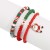 occidental style christmas beads bracelet set  day gift Santa Claus pendant