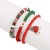 occidental style christmas beads bracelet set  day gift Santa Claus pendant