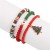 occidental style christmas beads bracelet set  day gift Santa Claus pendant