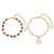 occidental style christmas series enamel pendant bracelet  brief chainins day