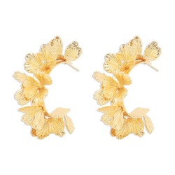 E occidental style retro three-dimensional flowers earrings woman  exaggeratin..