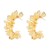 E occidental style retro three-dimensional flowers earrings woman  exaggerating wind temperament Metal trend exa