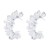 E occidental style retro three-dimensional flowers earrings woman  exaggerating wind temperament Metal trend exa