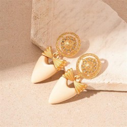  diamond Round bow love silver earrings retro palace wind samll temperament hi..